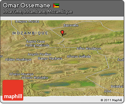 Satellite Panoramic Map of Omar Ossemane