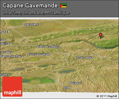 Satellite Panoramic Map of Capane Gavemande