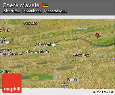 Satellite Panoramic Map of Chefe Mavele