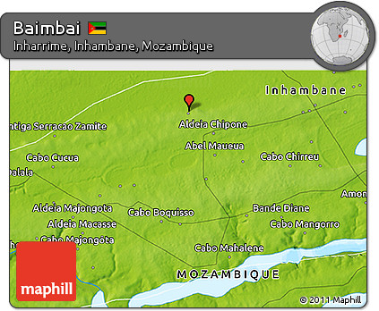 Physical 3D Map of Baimbai