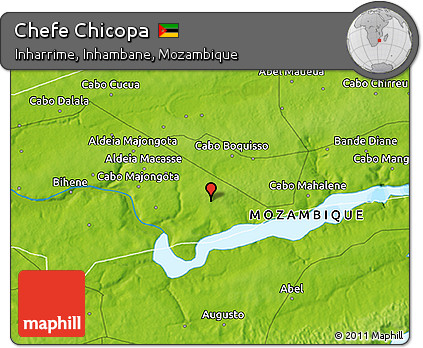 Physical 3D Map of Chefe Chicopa