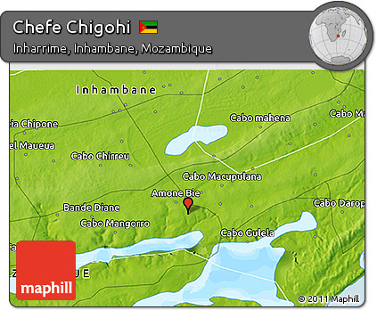 Physical 3D Map of Chefe Chigohi