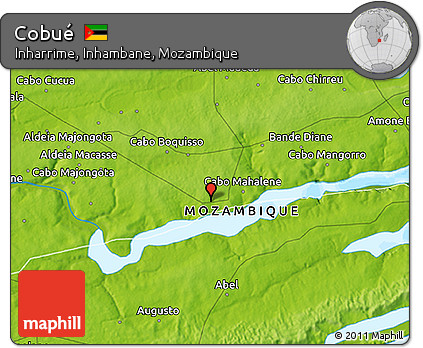 Physical 3D Map of Cobué