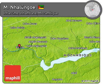 Physical 3D Map of M. Nhalúngoe