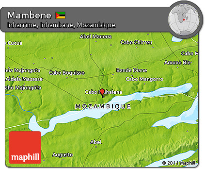 Physical 3D Map of Mambene