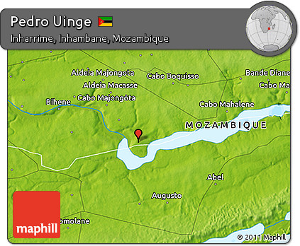 Physical 3D Map of Pedro Uinge
