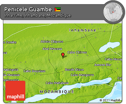 Physical 3D Map of Penicele Guambe