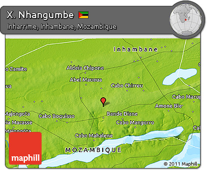 Physical 3D Map of X. Nhangumbe