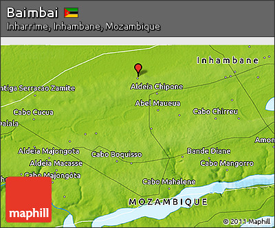 Physical 3D Map of Baimbai