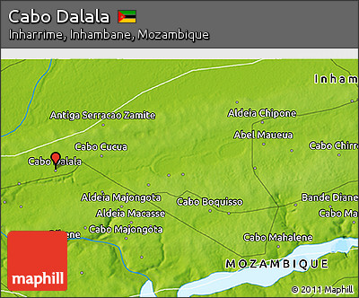Physical 3D Map of Cabo Dalala