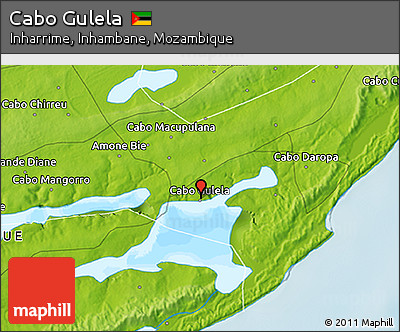 Physical 3D Map of Cabo Gulela