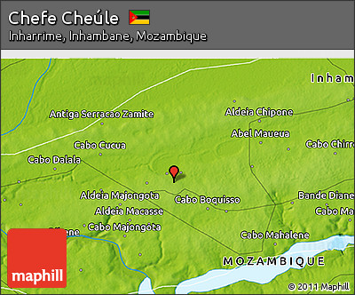 Physical 3D Map of Chefe Cheúle