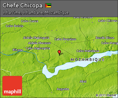 Physical 3D Map of Chefe Chicopa