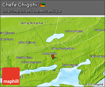 Physical 3D Map of Chefe Chigohi