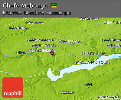 Physical 3D Map of Chefe Mabongo