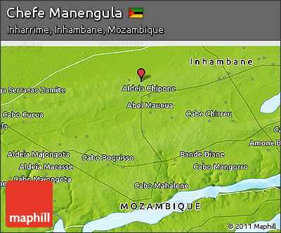 Physical 3D Map of Chefe Manengula
