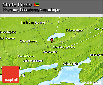 Physical 3D Map of Chefe Pindo