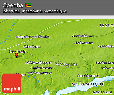 Physical 3D Map of Goenha