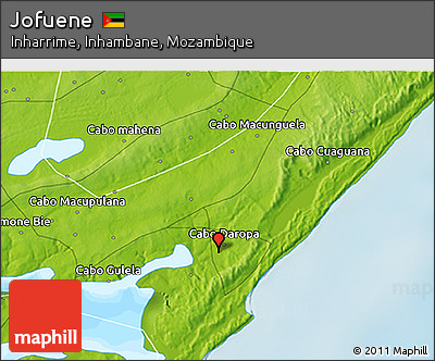 Physical 3D Map of Jofuene