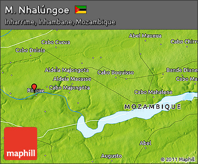 Physical 3D Map of M. Nhalúngoe