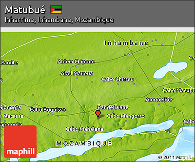 Physical 3D Map of Matubué