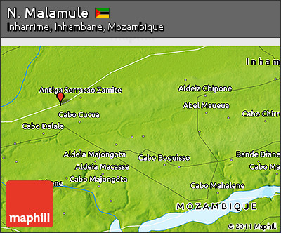 Physical 3D Map of N. Malamule