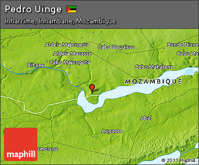 Physical 3D Map of Pedro Uinge