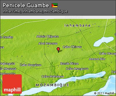 Physical 3D Map of Penicele Guambe