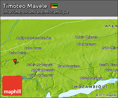 Physical 3D Map of Timóteo Mavele