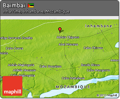Physical 3D Map of Baimbai