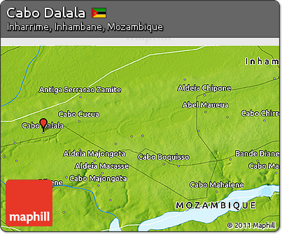 Physical 3D Map of Cabo Dalala