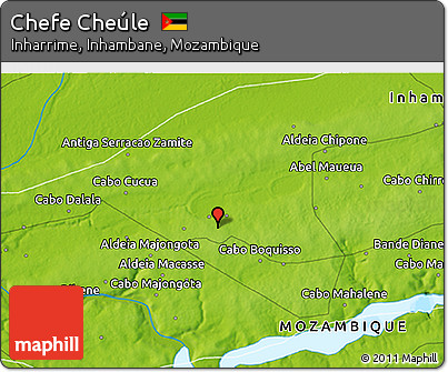 Physical 3D Map of Chefe Cheúle