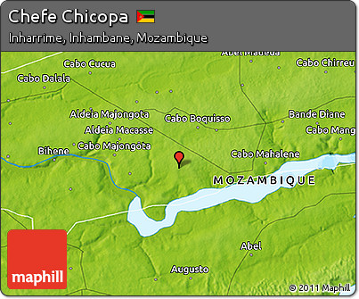 Physical 3D Map of Chefe Chicopa