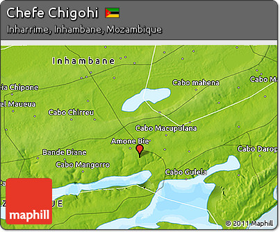 Physical 3D Map of Chefe Chigohi