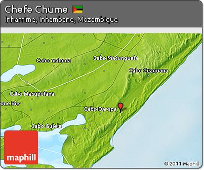 Physical 3D Map of Chefe Chume