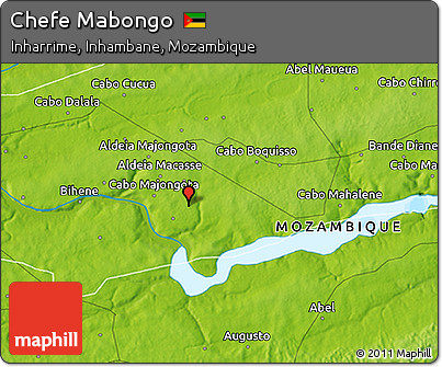 Physical 3D Map of Chefe Mabongo