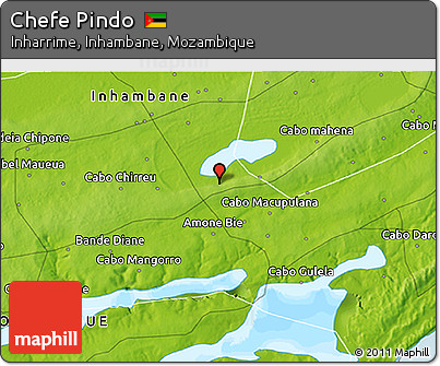 Physical 3D Map of Chefe Pindo