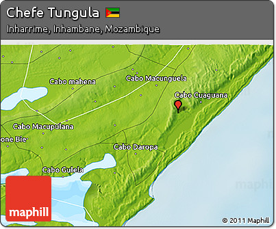 Physical 3D Map of Chefe Tungula