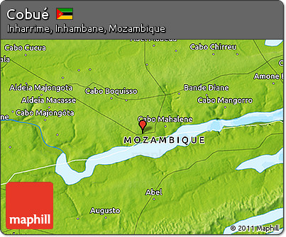 Physical 3D Map of Cobué