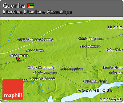 Physical 3D Map of Goenha
