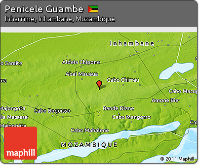 Physical 3D Map of Penicele Guambe