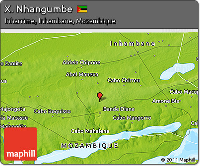 Physical 3D Map of X. Nhangumbe