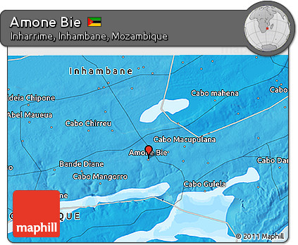 Political 3D Map of Amone Bie