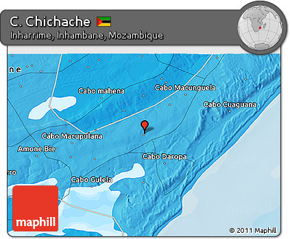 Political 3D Map of C. Chichache