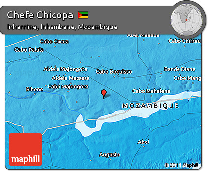 Political 3D Map of Chefe Chicopa