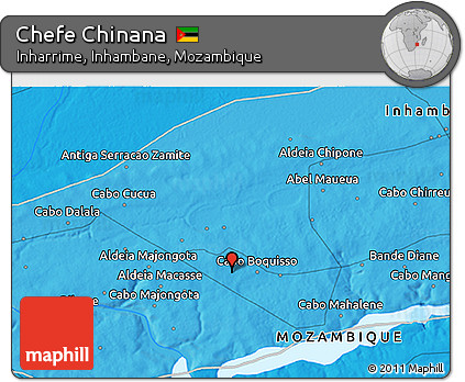Political 3D Map of Chefe Chinana