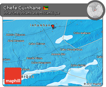 Political 3D Map of Chefe Cuinhane