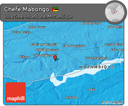 Political 3D Map of Chefe Mabongo