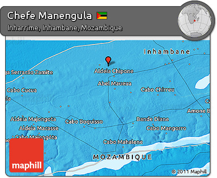 Political 3D Map of Chefe Manengula