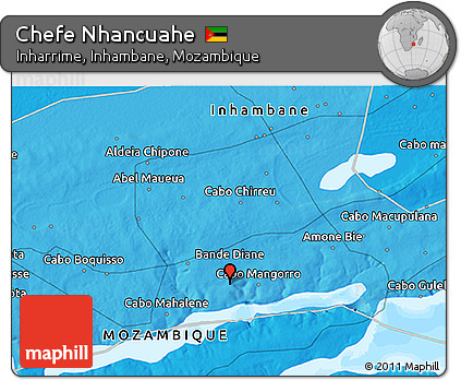 Political 3D Map of Chefe Nhancuahe